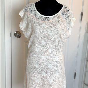 Delia’s white lace heart dress. Size M
